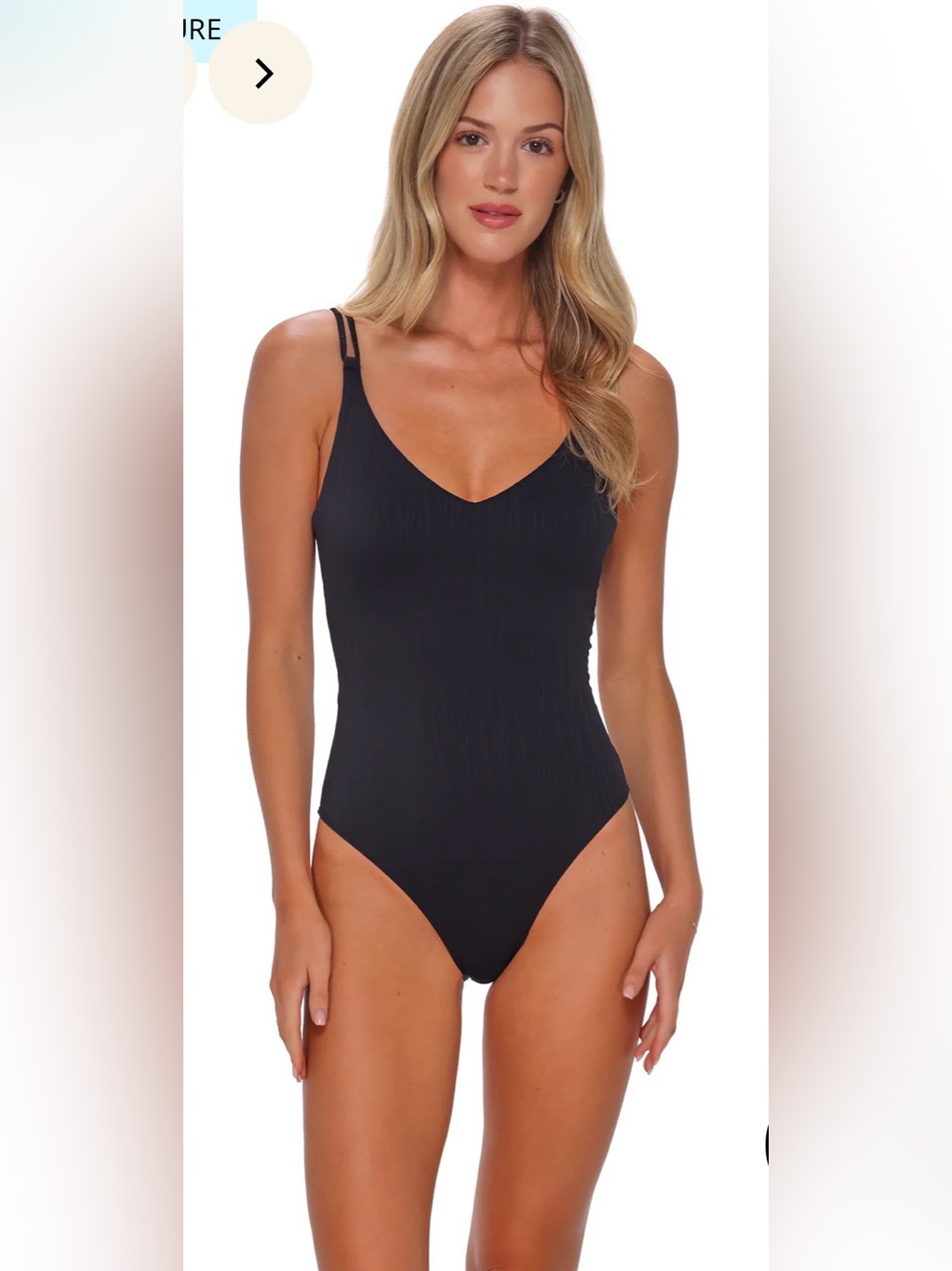 Sunsets Nwt Black Veronica One Piece Black Women's One-Piece Swimsuit